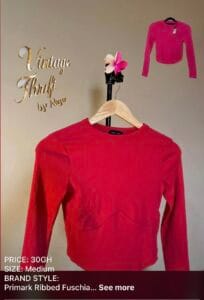 Vintage Thrift Tops
